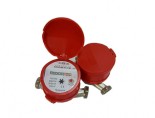 Single jet hot and cold water meter